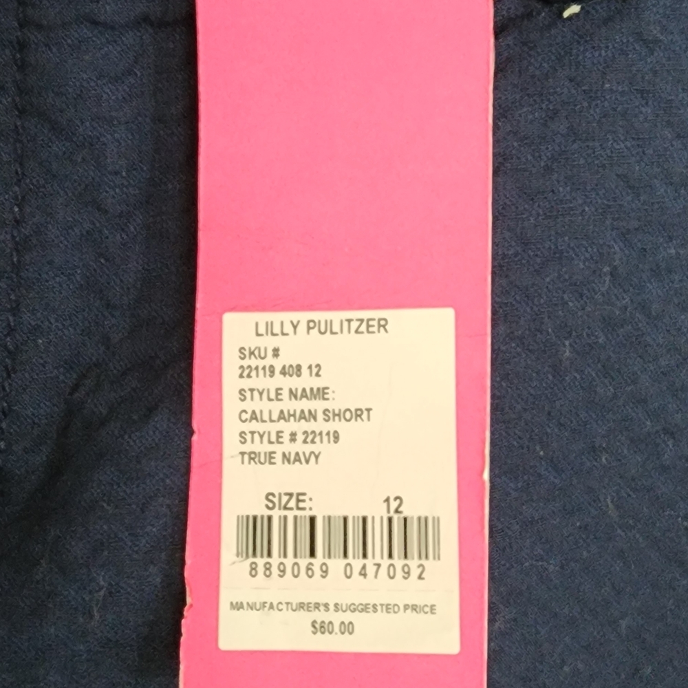 Lilly Pulitzer Navy Callahan Shorts - Picture 3 of 4